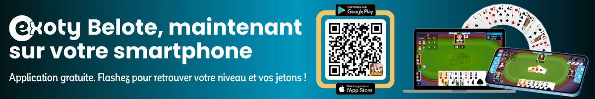 exoty belote sur votre smartphone